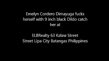 Pinoy slut fucks herself with rabbit dildo